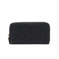 Chanel Deauville Line Straw Canvas Leather Long Wallet A80056