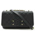 Chanel Caviar CC Filigree Flap Bag Chain Shoulder Bag A93341
