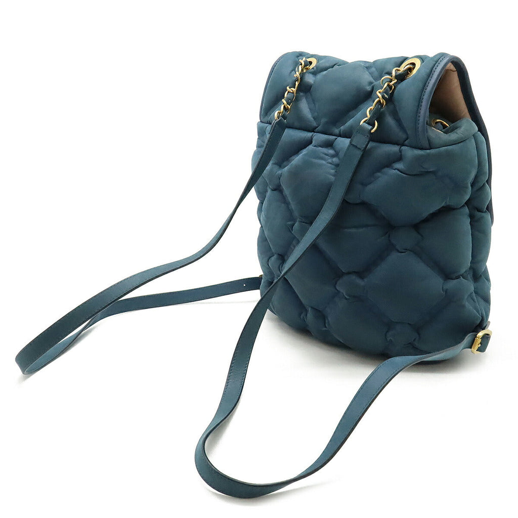 Chanel Bubble Quilt Leather Backpack