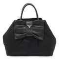Prada BN1601 Nylon Leather Tote Bag