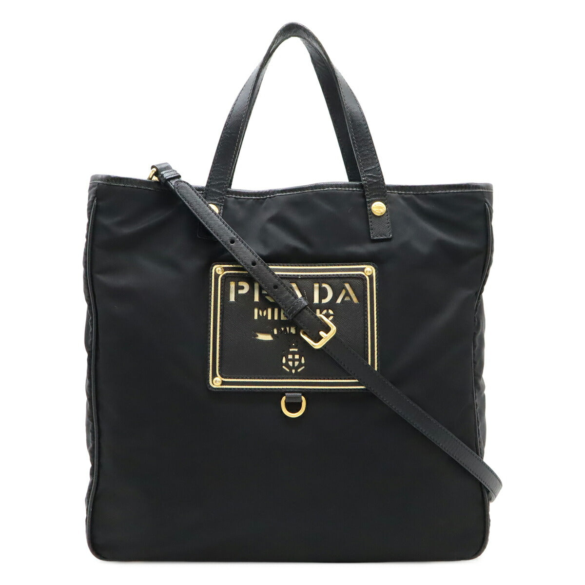 Prada Logo 2way Tote Bag