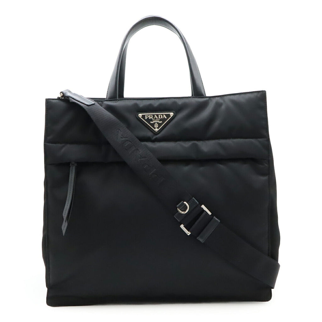 Prada TESSUTO+VITELLO 2way tote bag