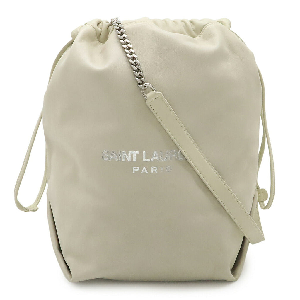 Saint Laurent TEDDY POCHON Leather Shoulder Bag