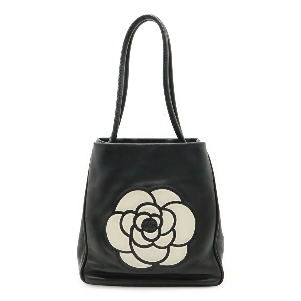 Chanel Camellia 2way Shoulder Bag Leather