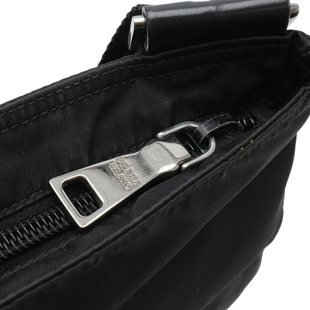 Prada BT0741 Nylon Leather Shoulder Bag