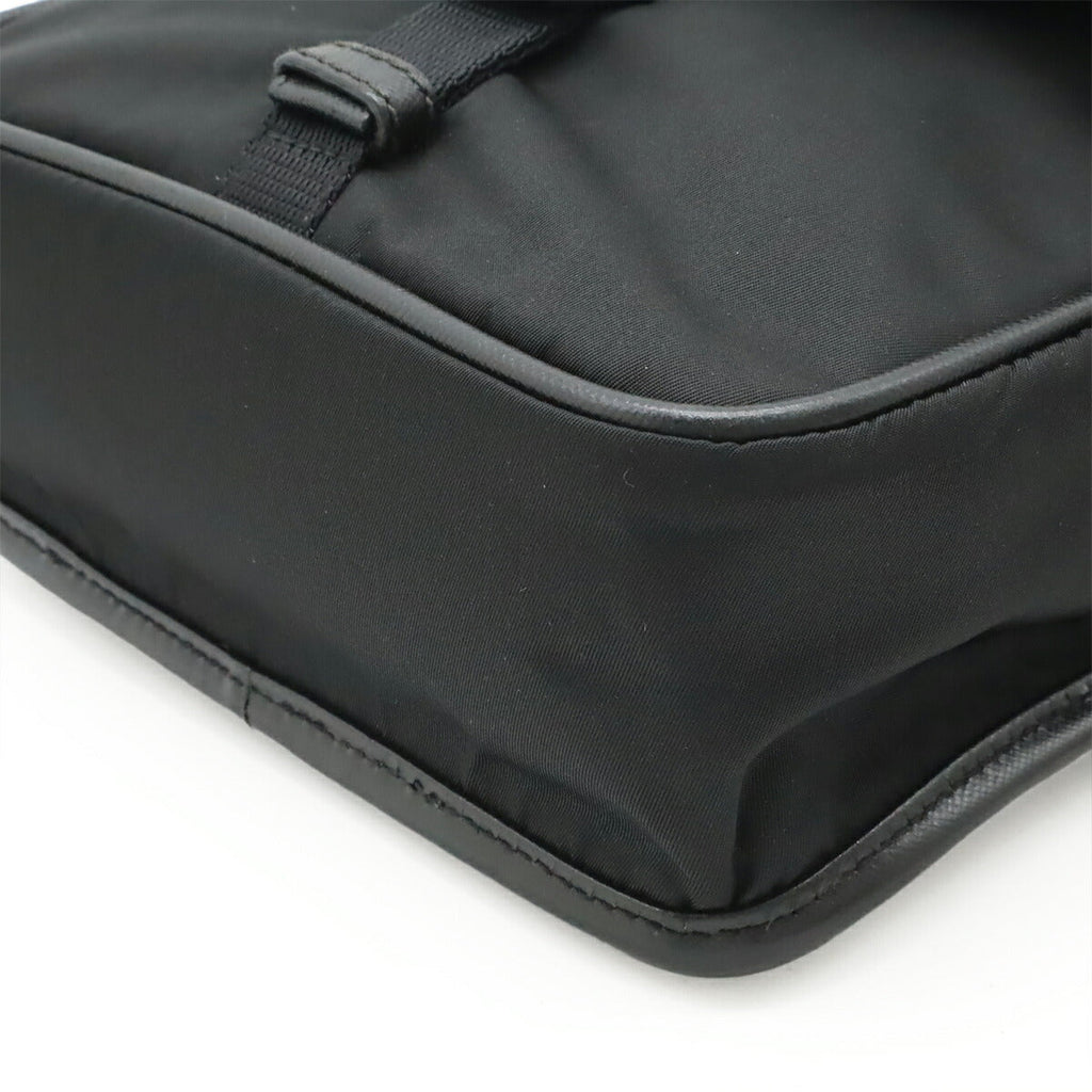 Prada Nylon Leather Shoulder Bag