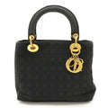 Christian Dior Lady Dior Cannage Nylon Handbag