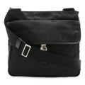 Prada Triangle Logo Nylon Leather Shoulder Bag