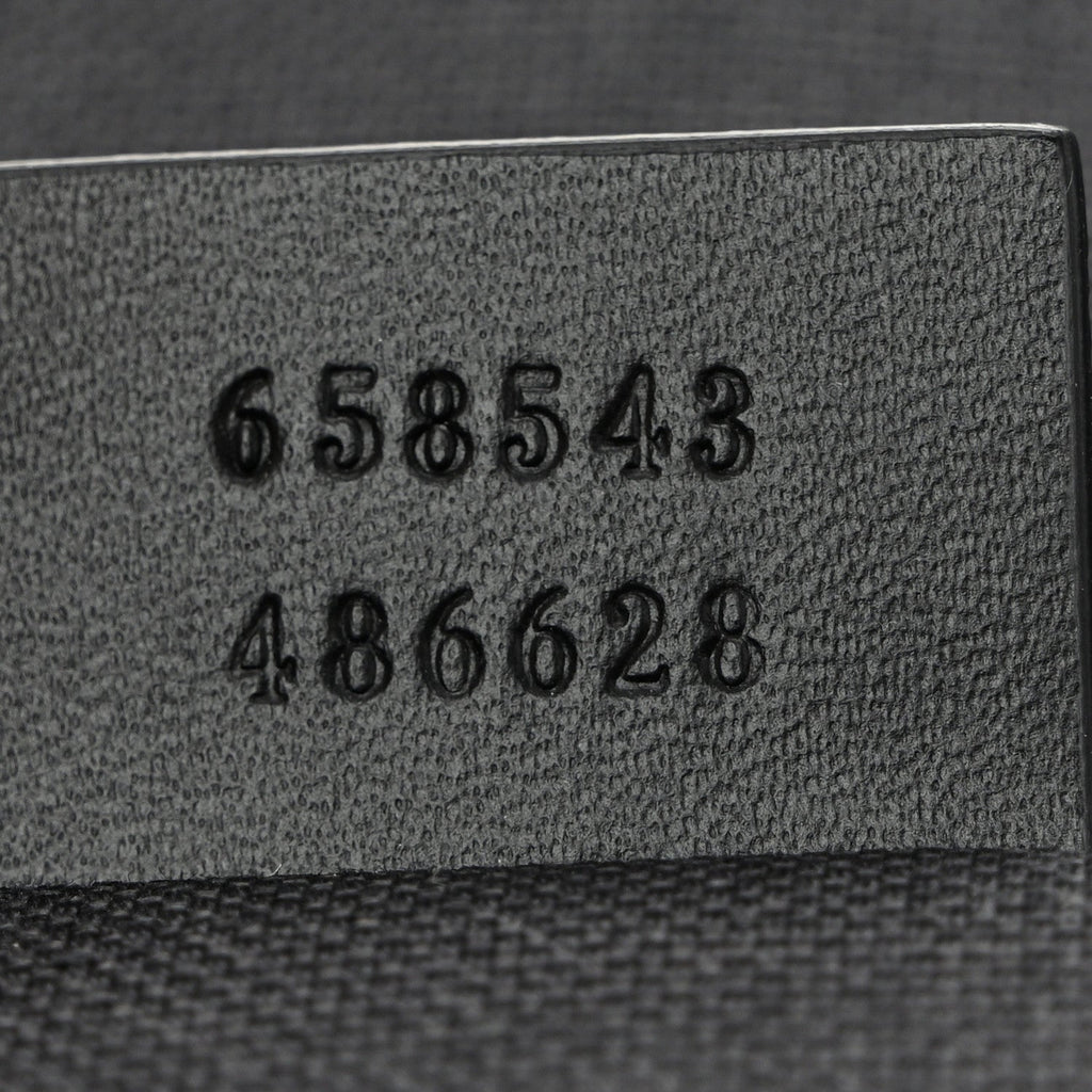 GG Supreme Monogram Briefcase Backpack Black Grey