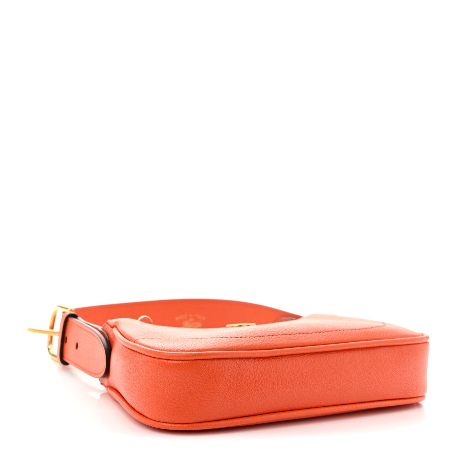 Goatskin Mini Aphrodite Shoulder Bag Orange
