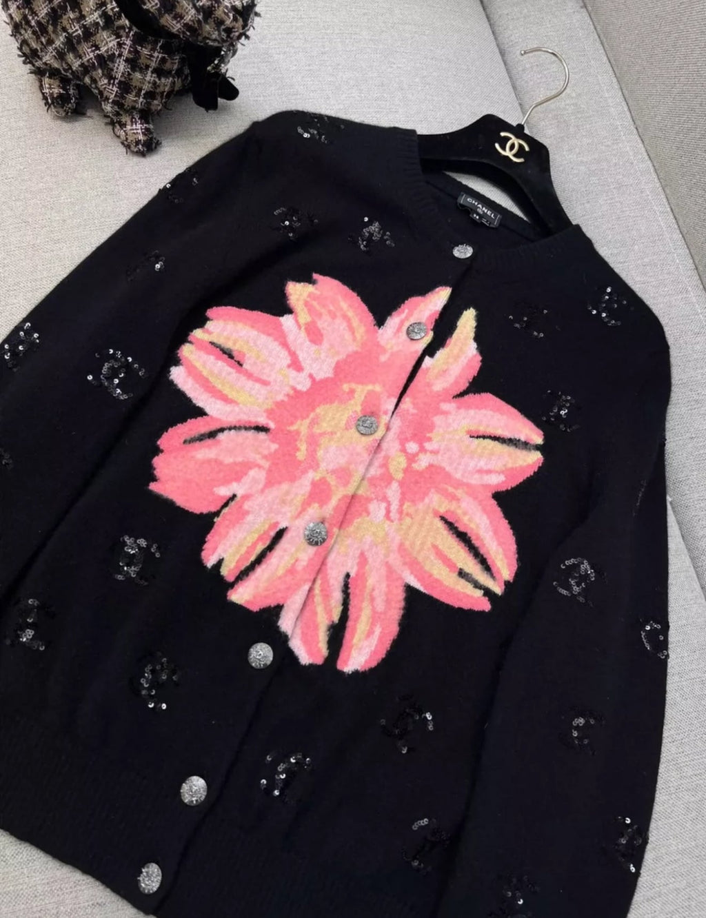 Chanel 24S black cardigan