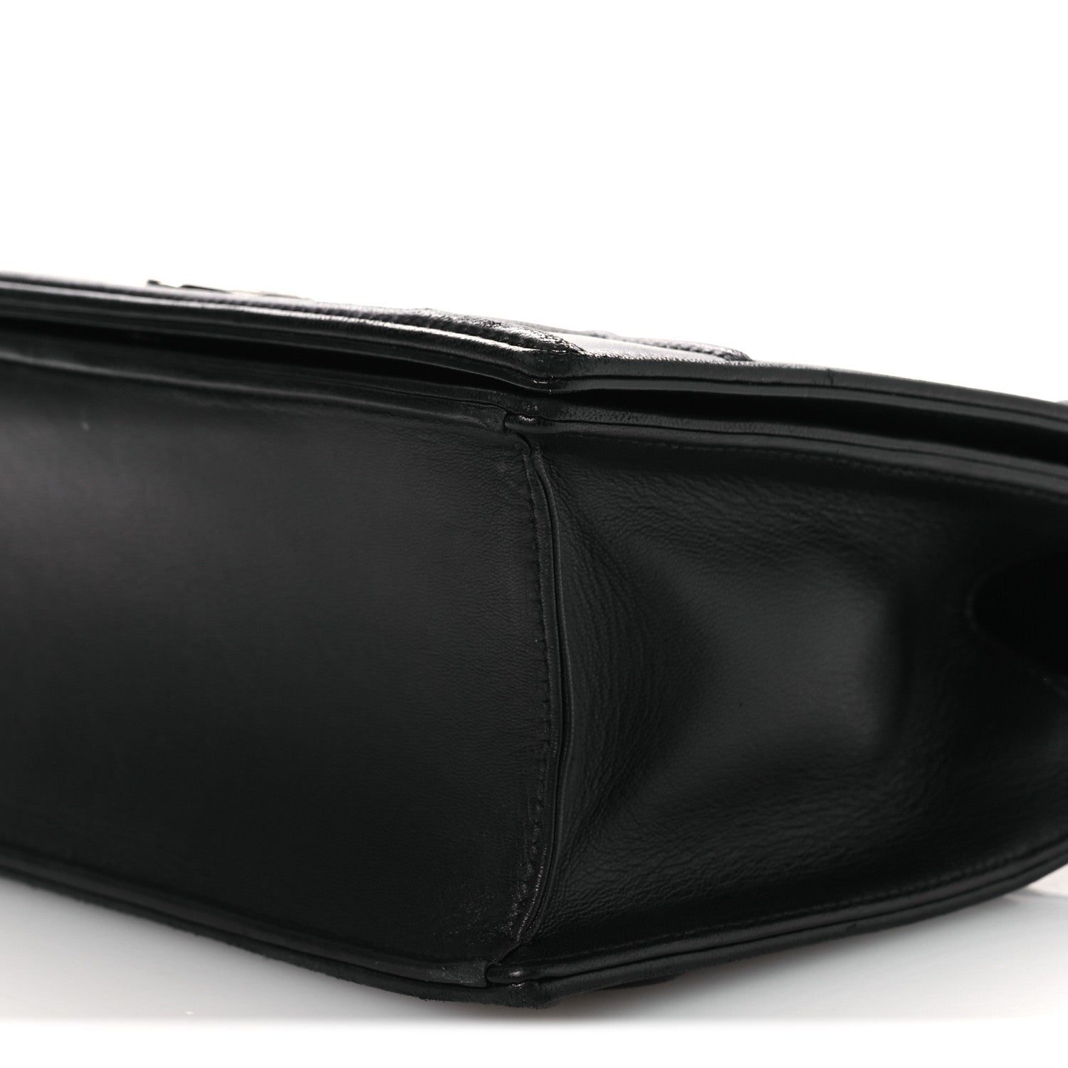 Lambskin Medium Diorama Flap Bag Black