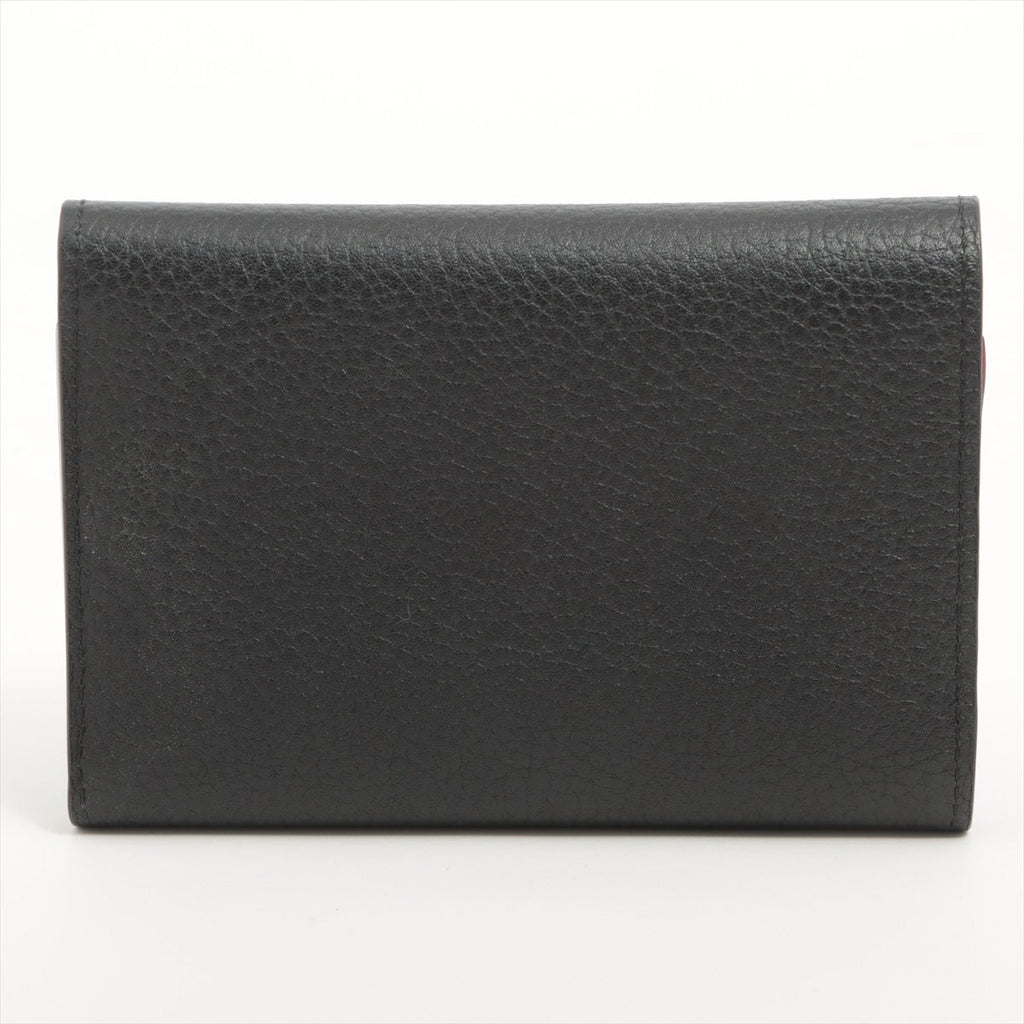 Louis Vuitton Noir Rose Cuir Taurillon Capucines Compact Wallet [Clearance Sale]
