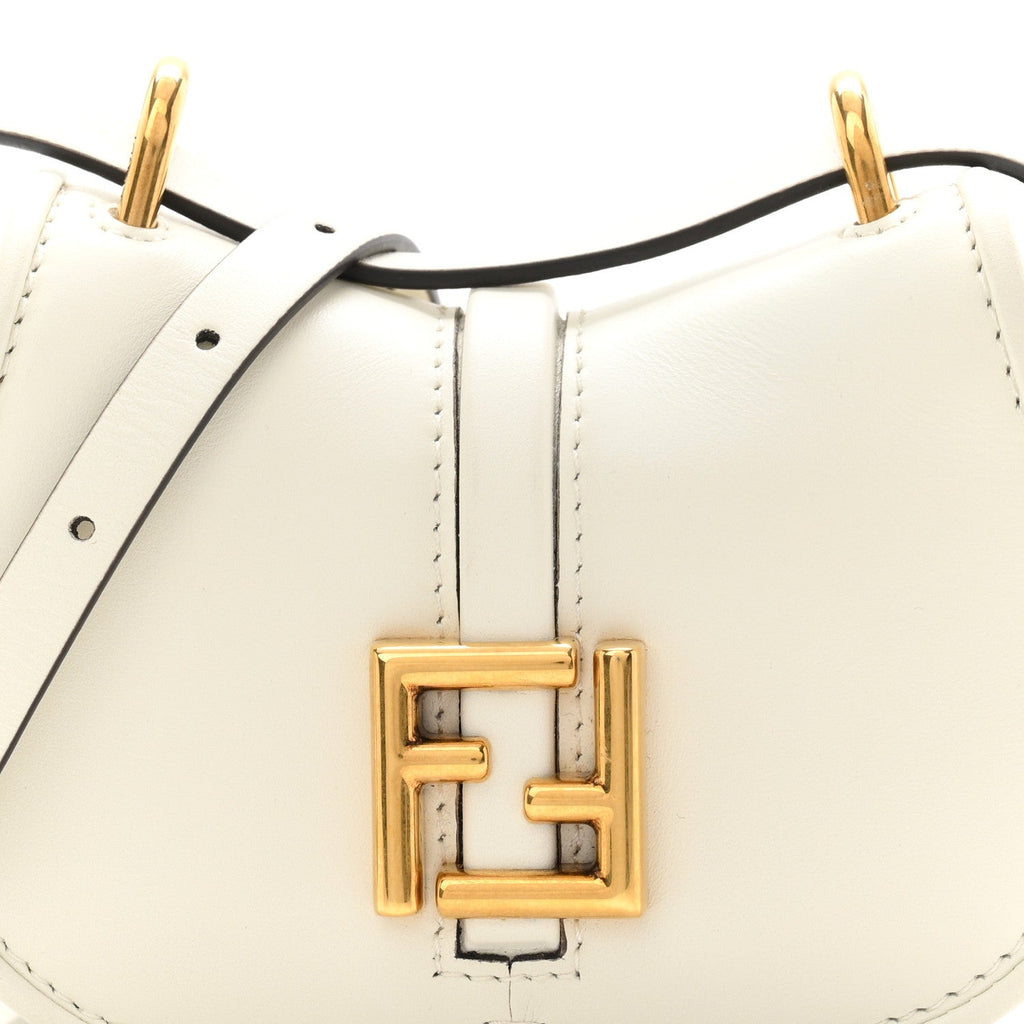 Vitello Brenta Cher Mini Fendi C'mon White Ice