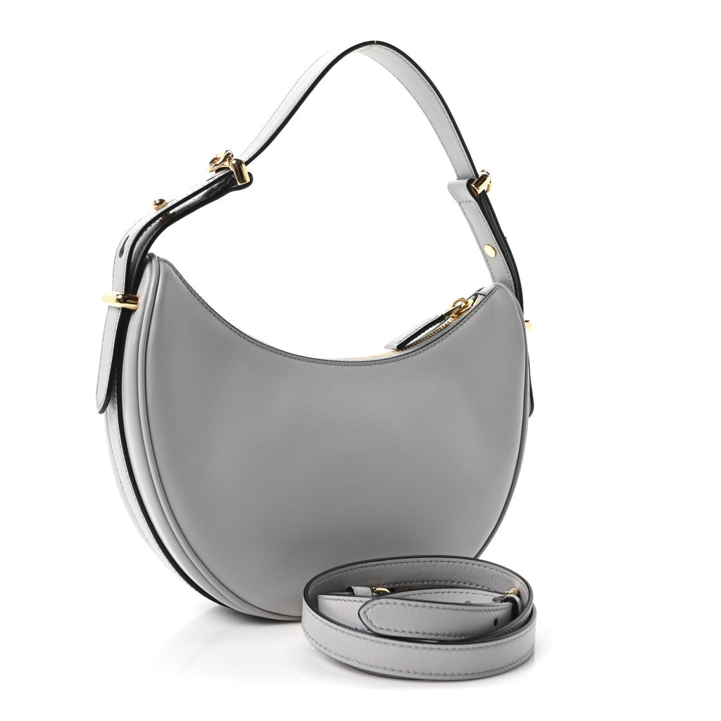Soft Calfskin Arque Shoulder Bag Ardesia