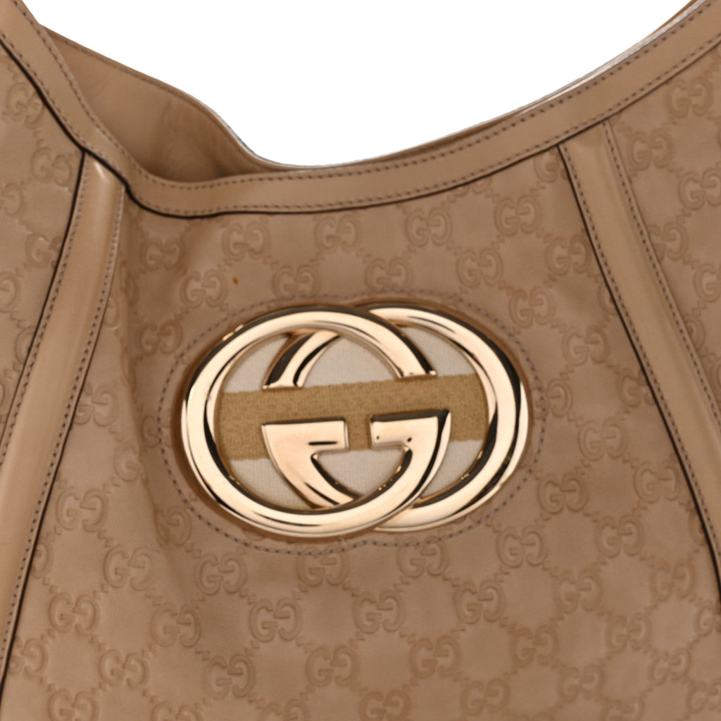Guccissima Medium Britt Tote Beige