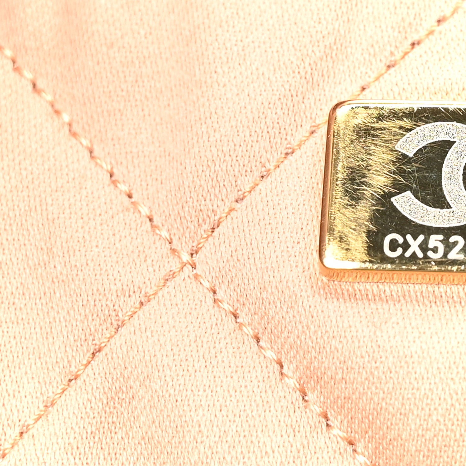 Shiny Calfskin Quilted Large Chanel 22 Brown