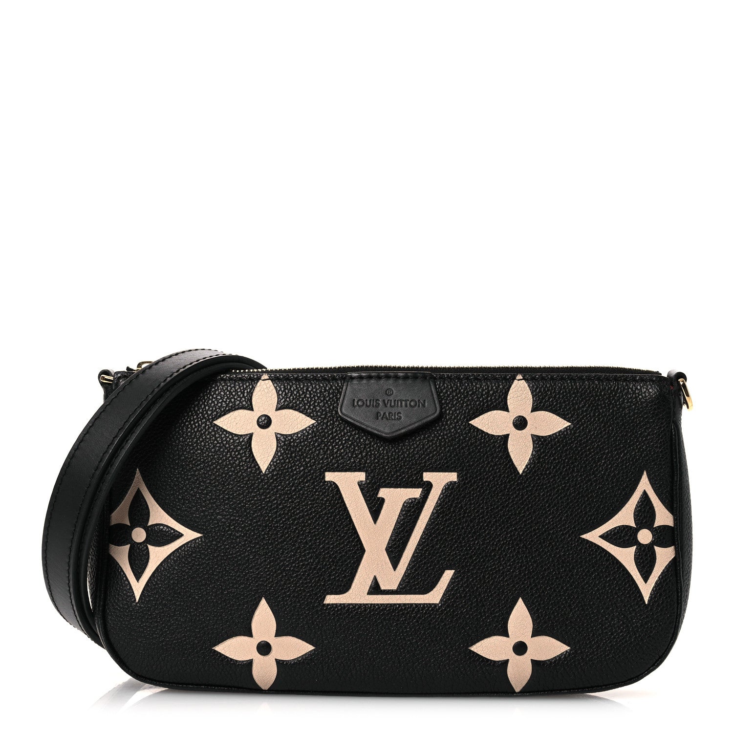 Empreinte Monogram Giant Multi Pochette Accessories Large Pochette Black Beige