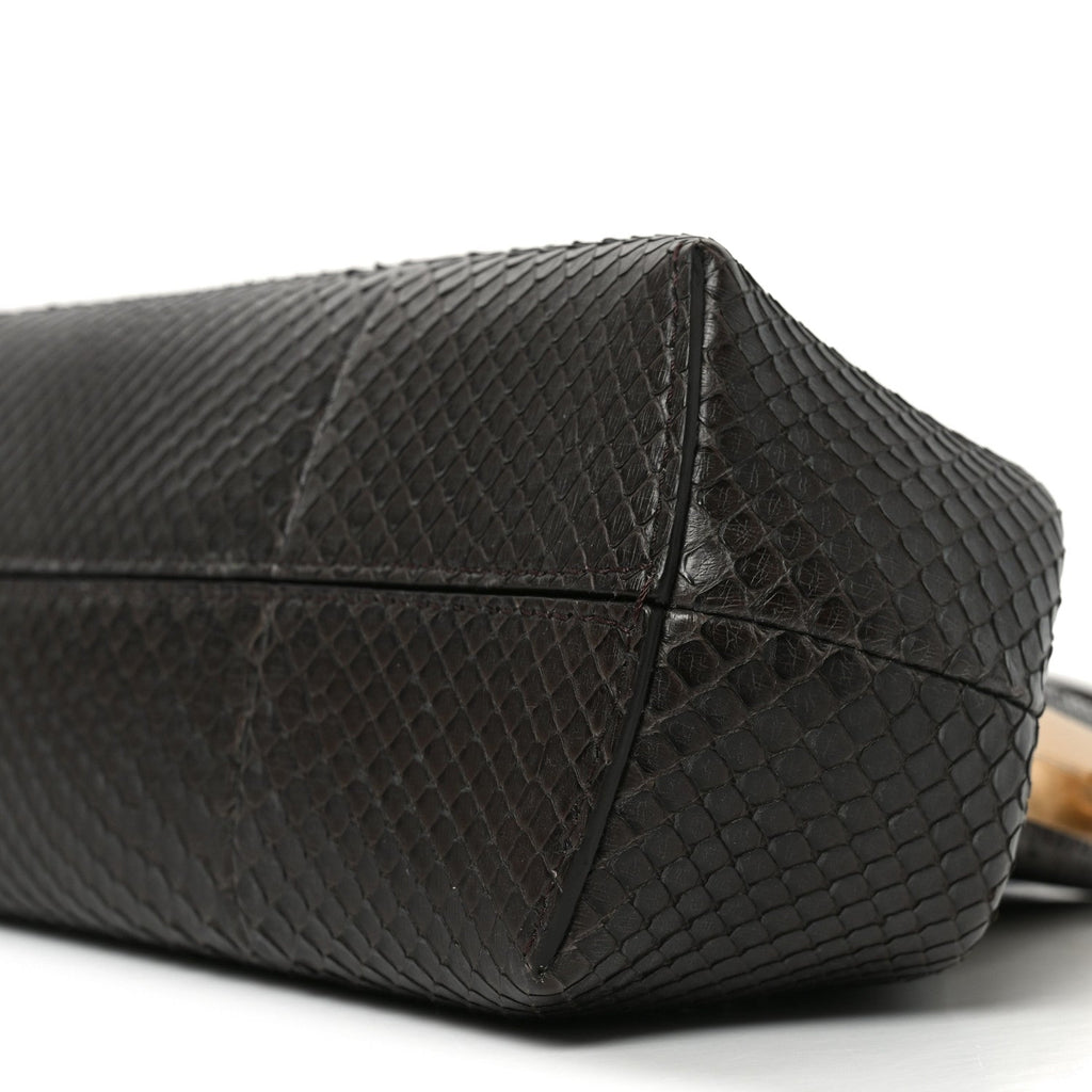 Snakeskin Small Fendi First Brown