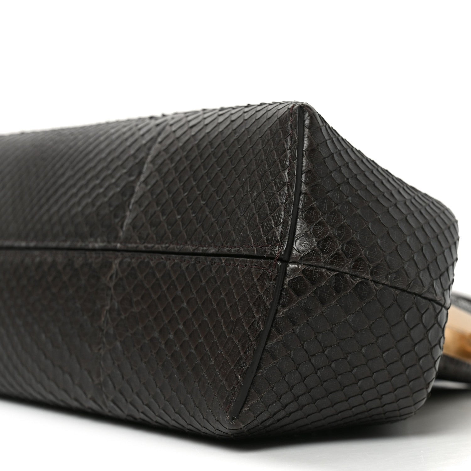 Snakeskin Small Fendi First Brown
