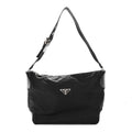 Nylon Shoulder Bag  Black