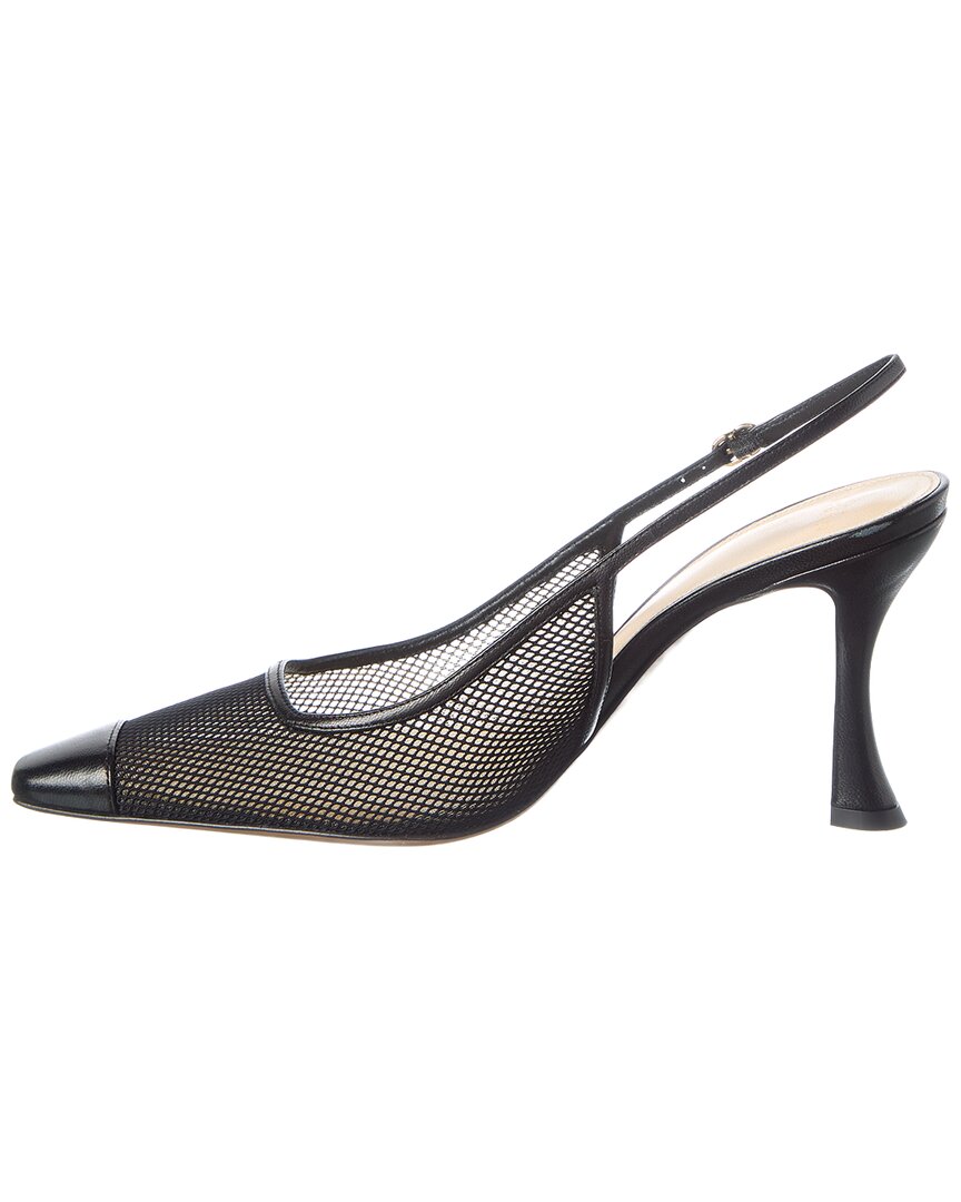 Alexandre Birman Olivia Mesh 85 Leather Pump