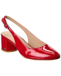 Stuart Weitzman Bridgt 50 Patent Slingback Pump Red