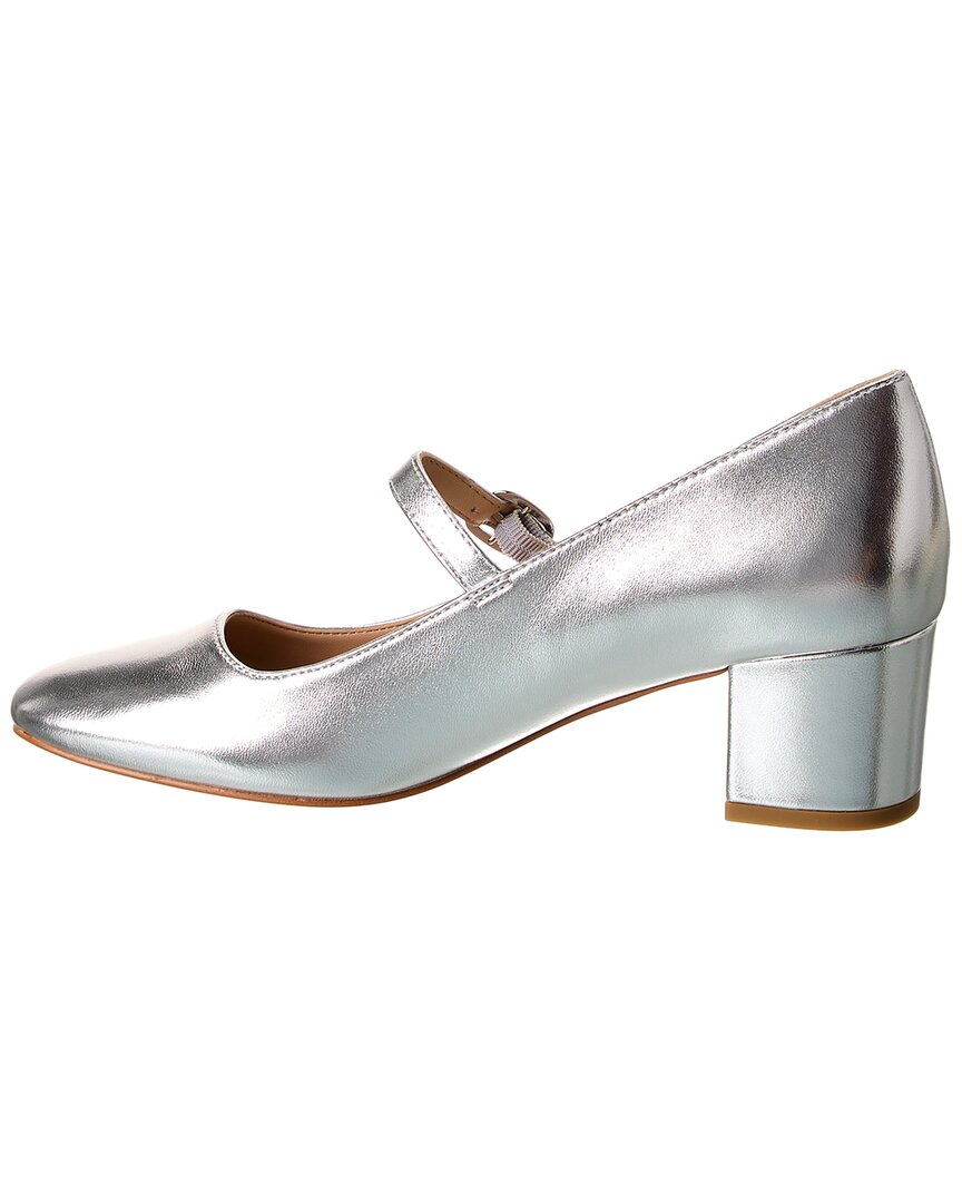 Stuart Weitzman Louise 50 Block Leather Mary Jane Pump