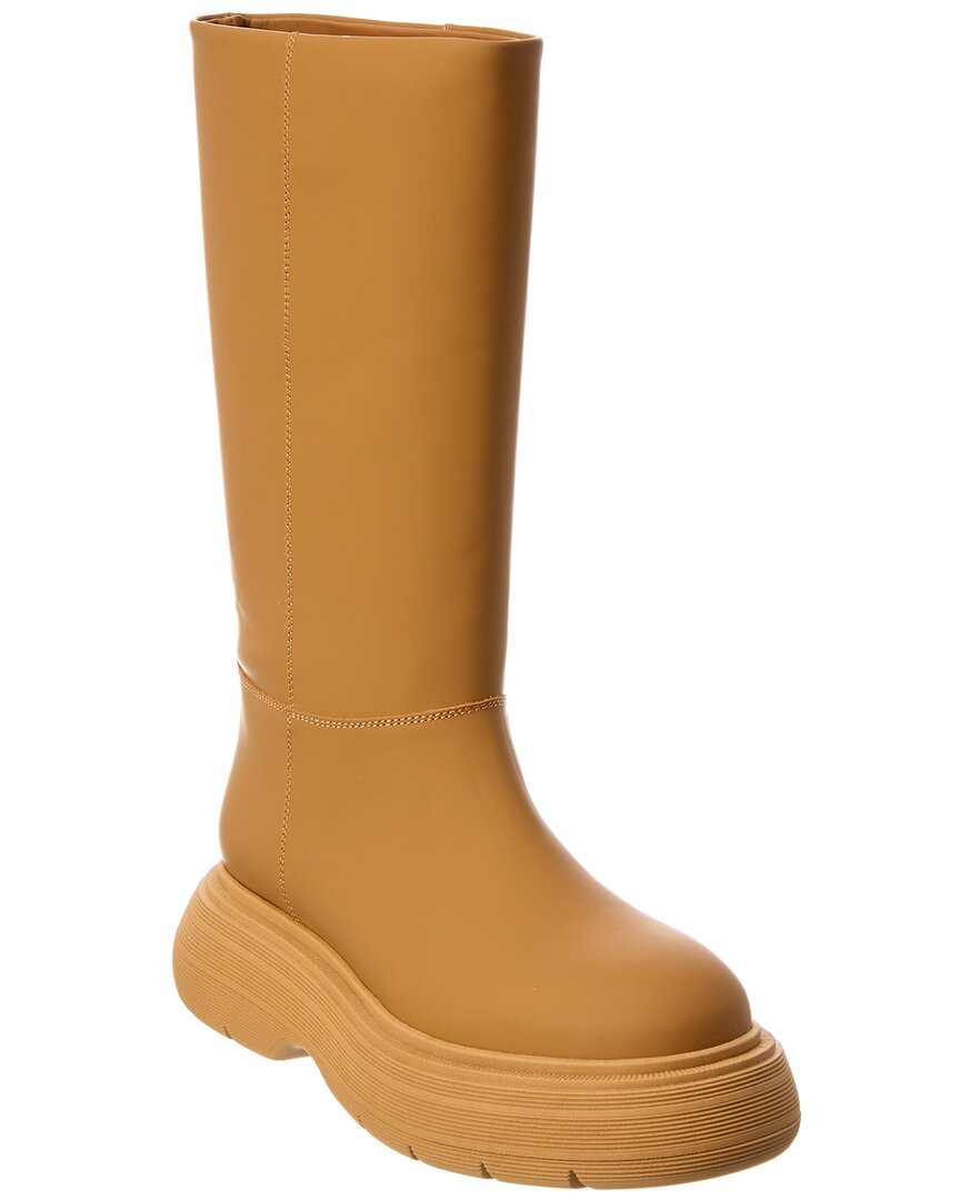 Gia Borghini Marte Leather Boot Brown Multi