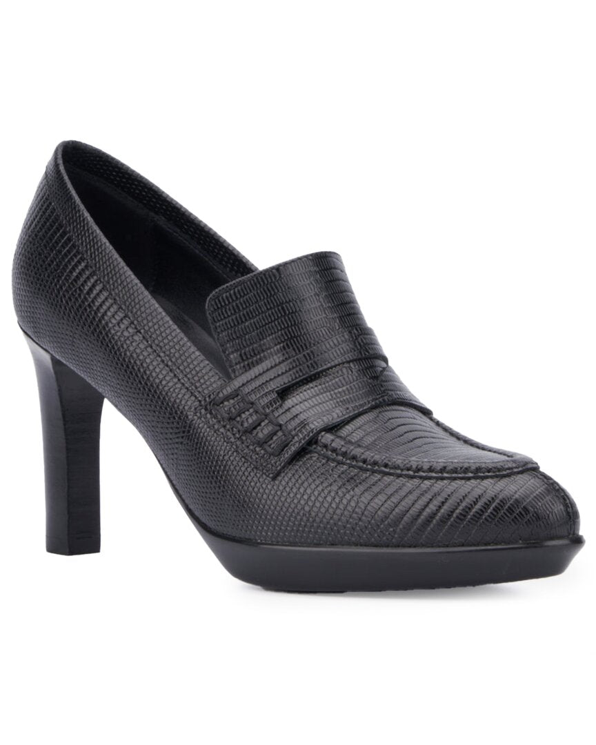 Aquatalia Rella Weatherproof Leather Pump Black
