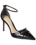 Alexandre Birman Kate 85 Croc-Embossed Patent Pump