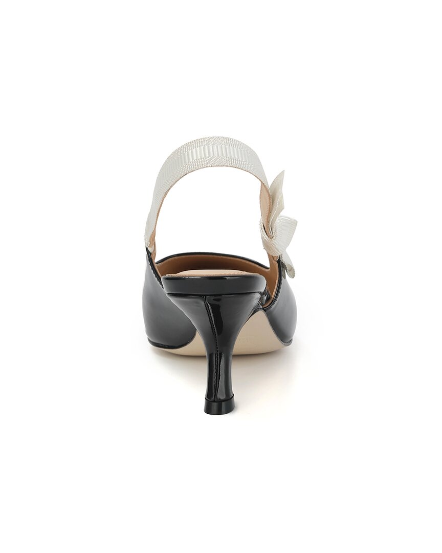 Tiffany & Fred Paris Patent Slingback Kitten Heel Pump
