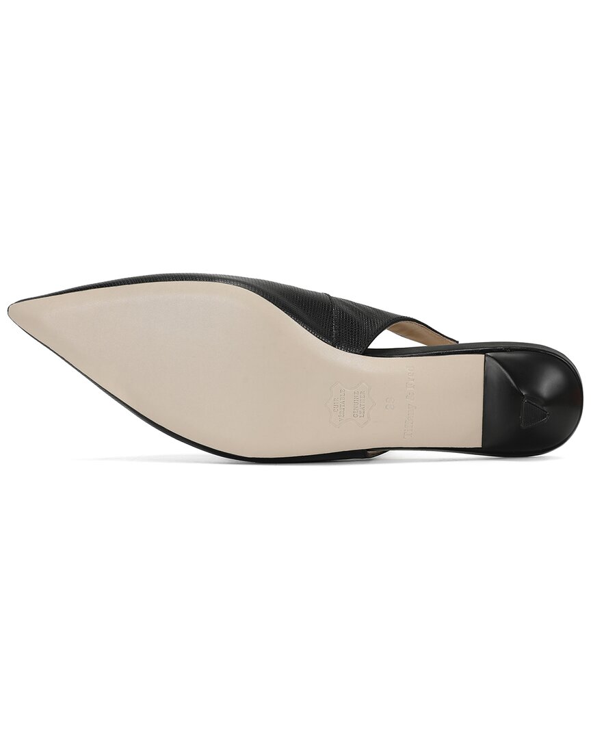 Tiffany & Fred Paris Leather Slingback Kitten Heel Pump
