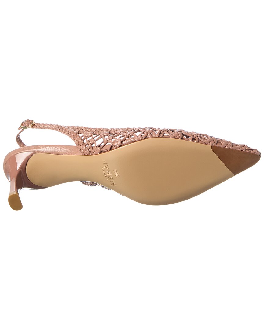 Alexandre Birman Jane Tresse 60 Leather Slingback Pump