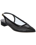 M By Bruno Magli Polina Mesh & Leather Slingback Pump