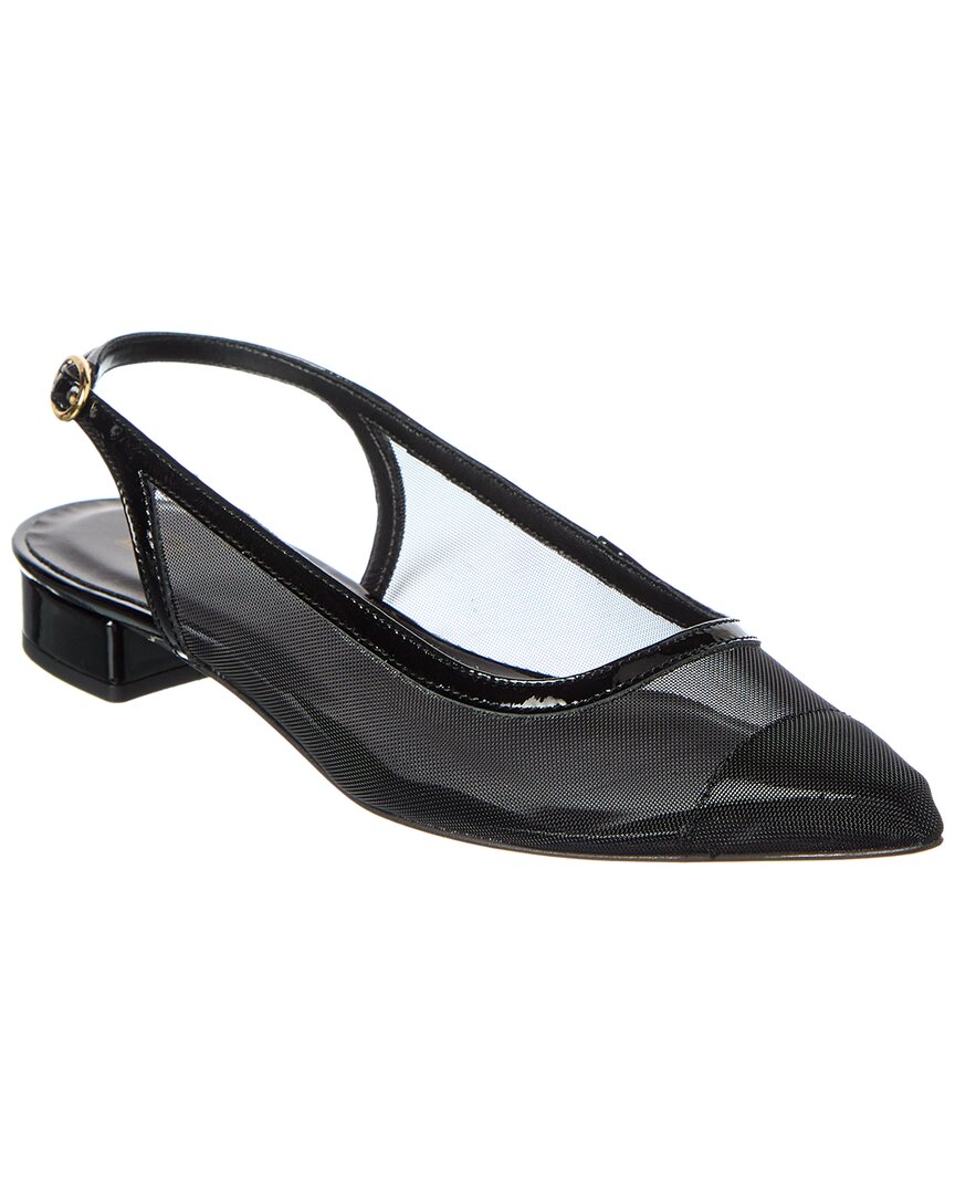 M By Bruno Magli Polina Mesh & Leather Slingback Pump