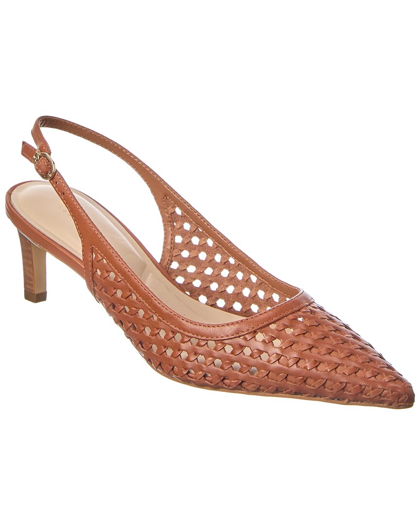 Dune London Divided Leather Slingback Pump