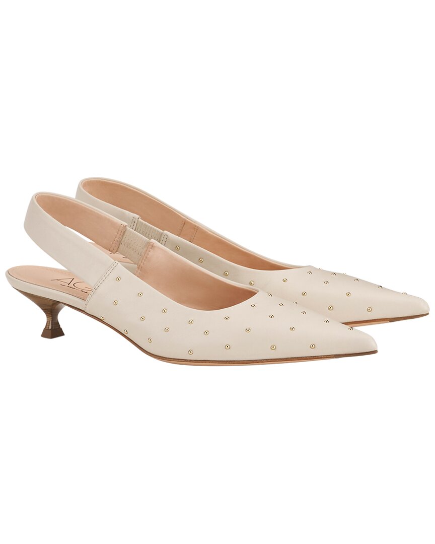 Agl Lenor S Studs Leather Sling Back