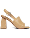 Freda Salvador Cecilia Leather Heel Brown