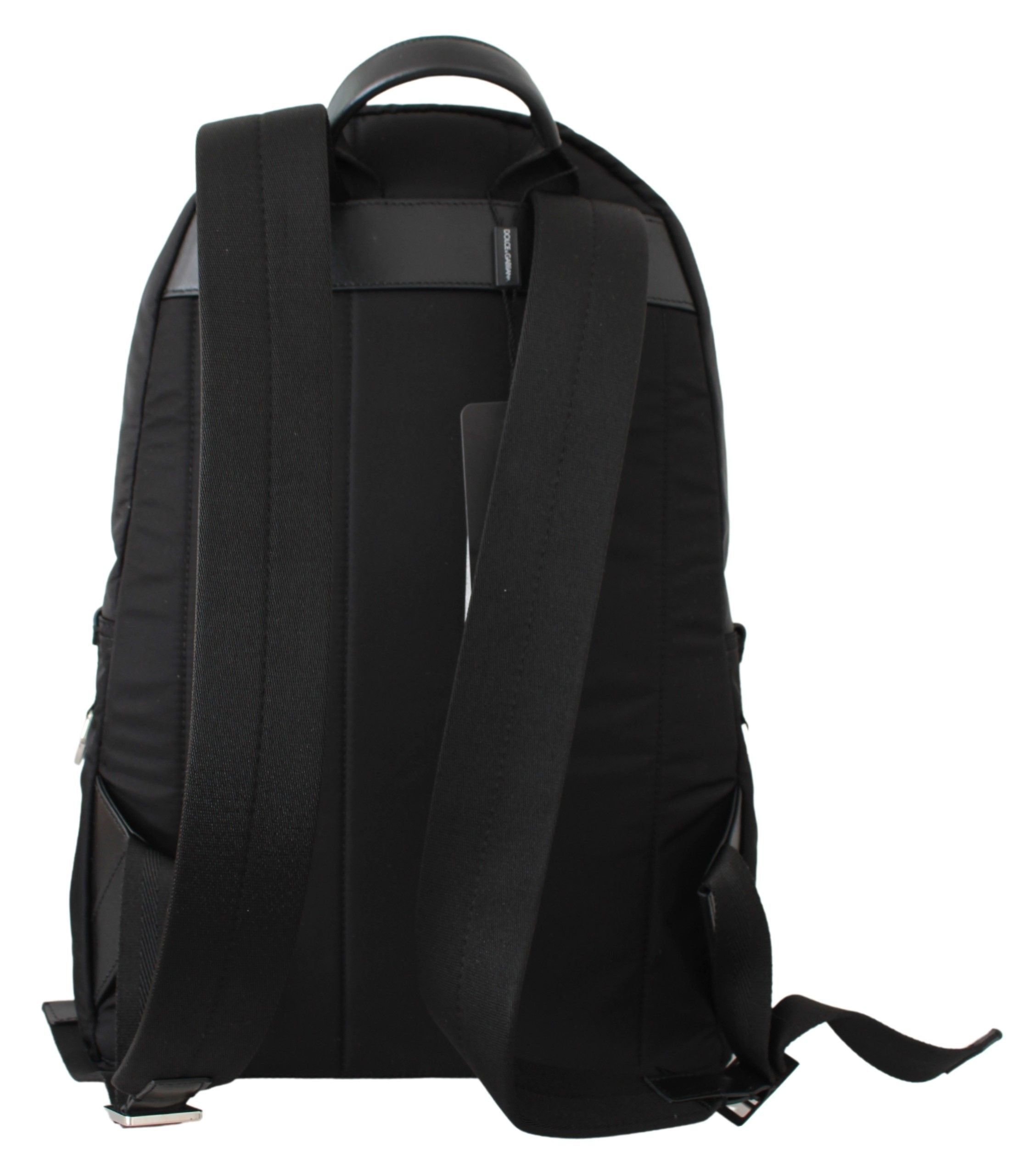 Dolce & Gabbana Black Golden Pig of the Year School Men's Backpack