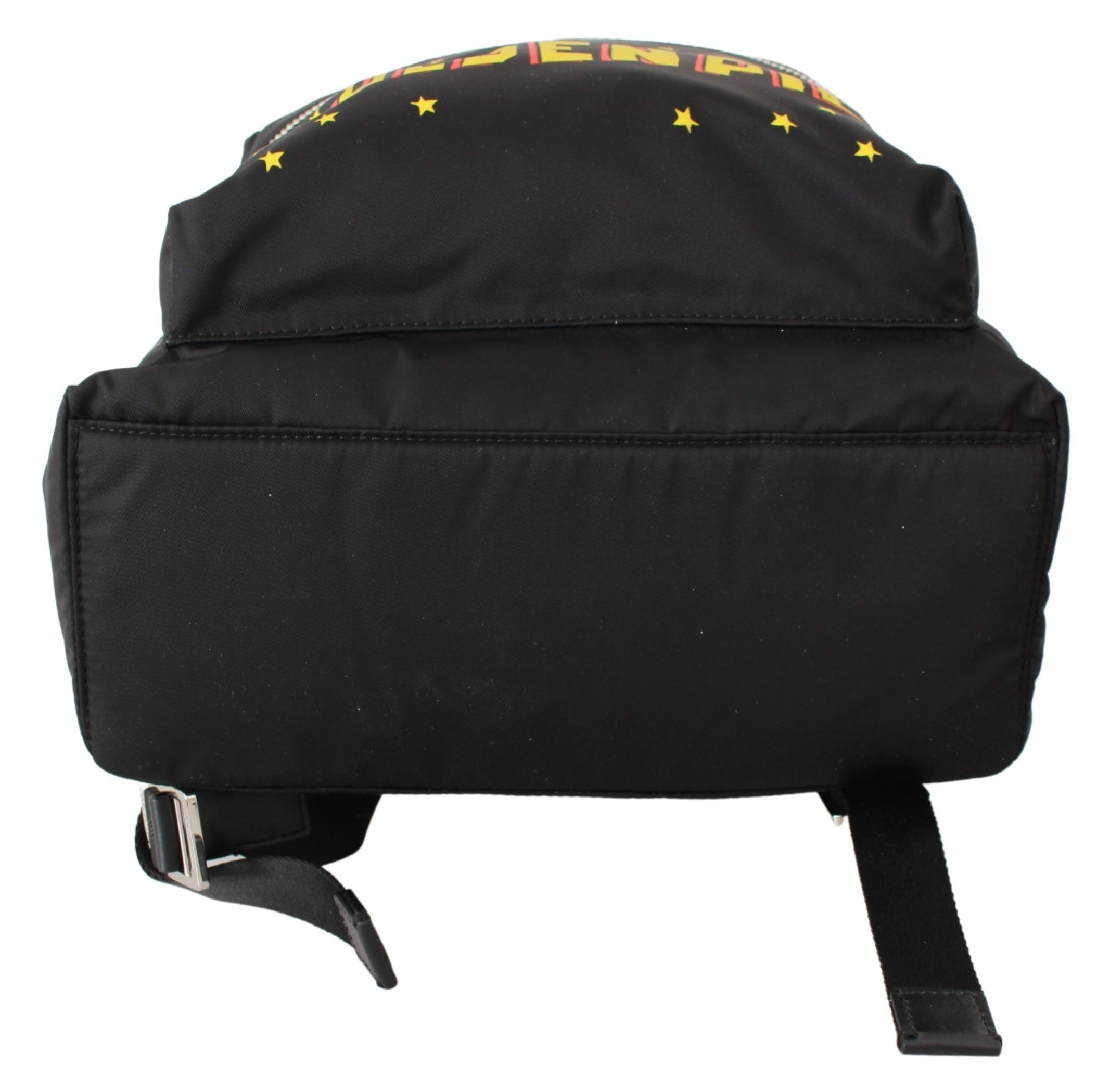 Dolce & Gabbana Black Golden Pig of the Year School Men's Backpack