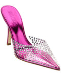 Paris Texas Holly Huda Vinyl & Leather Pump Pink