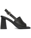 Freda Salvador Cecilia Leather Heel Black Calf