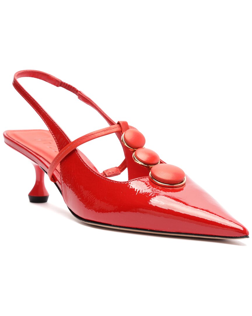 Vicenza Servia Patent Sling-Back Red