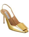 Aquazzura Shibuya 85 Slingback Pump Gold 35