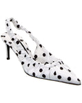 Dolce & Gabbana Satin Slingback Pump White