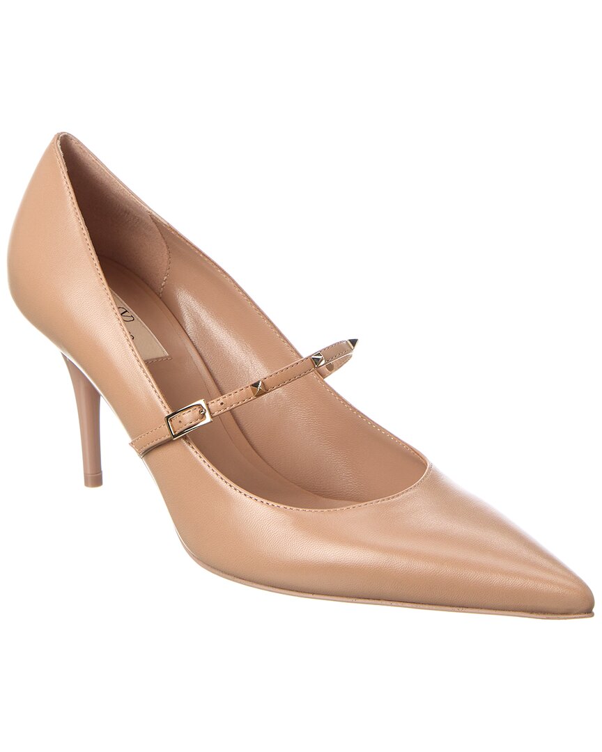Valentino Rockstud 80 Leather Pump Pink 40