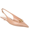 Valentino Vlogo Signature Leather Slingback Pump
