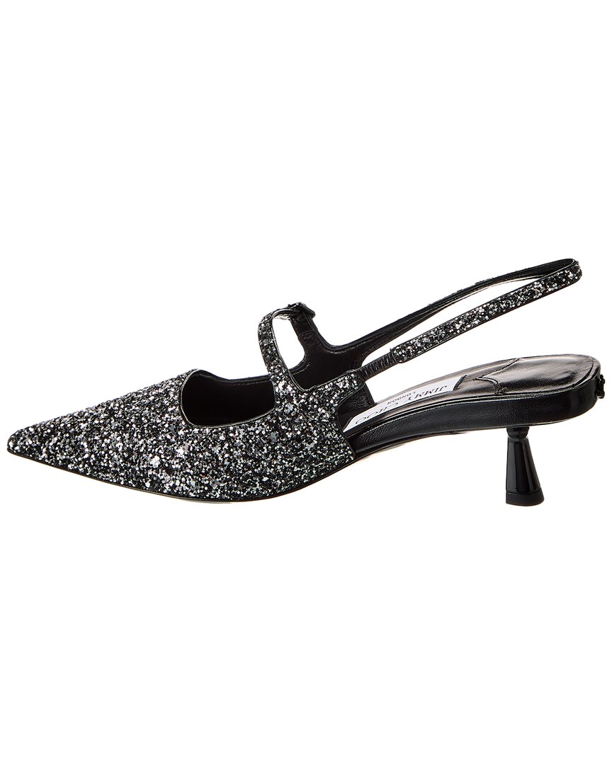 Jimmy Choo Didi 45 Glitter Slingback Pump