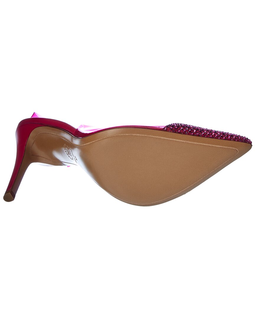 Alexandre Vauthier Amber Ghost Cry 100 Vinyl & Leather Slingback Pump